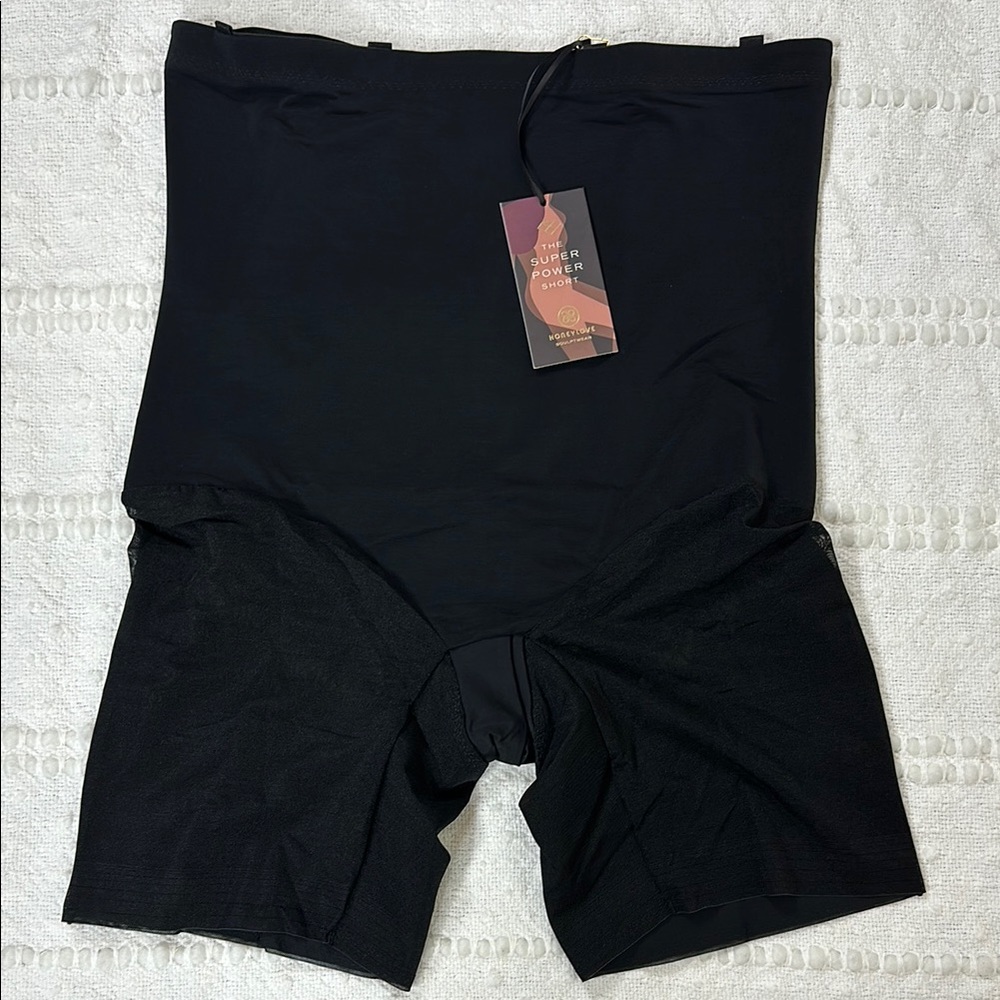 HoneyLove The Super Power Short in Black Size‎ 3XL